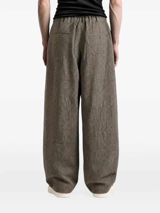 Grey pants, full body view