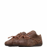 Brown shoes, front view