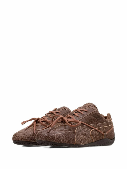 Brown shoes, front view