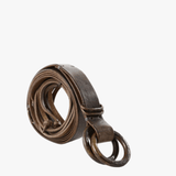 Brown accessories, front view