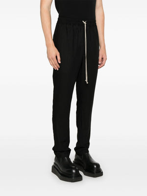 RICK OWENS - Men Drawstring Slim Long Pantaloni