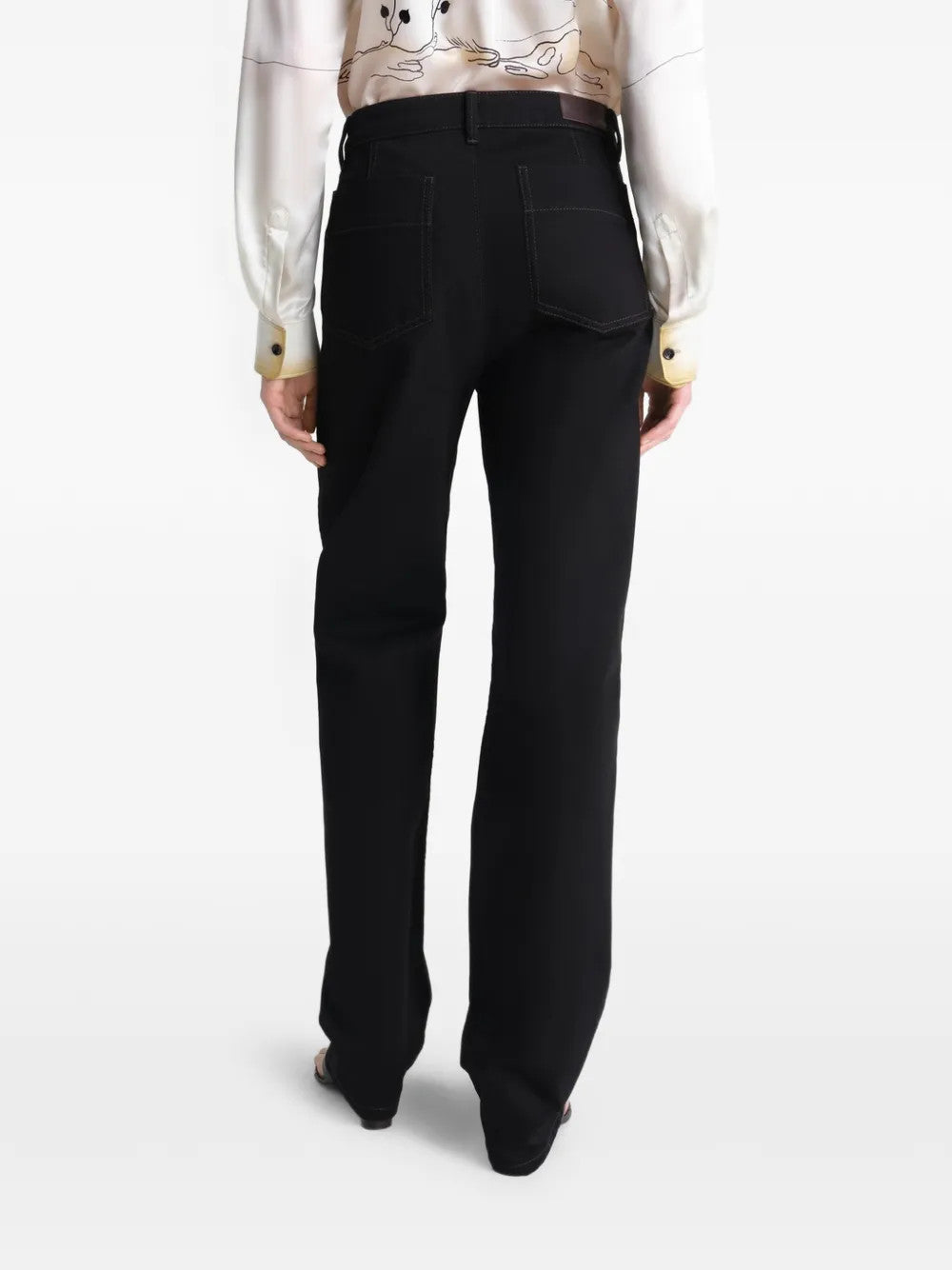 Black pants, full body view
