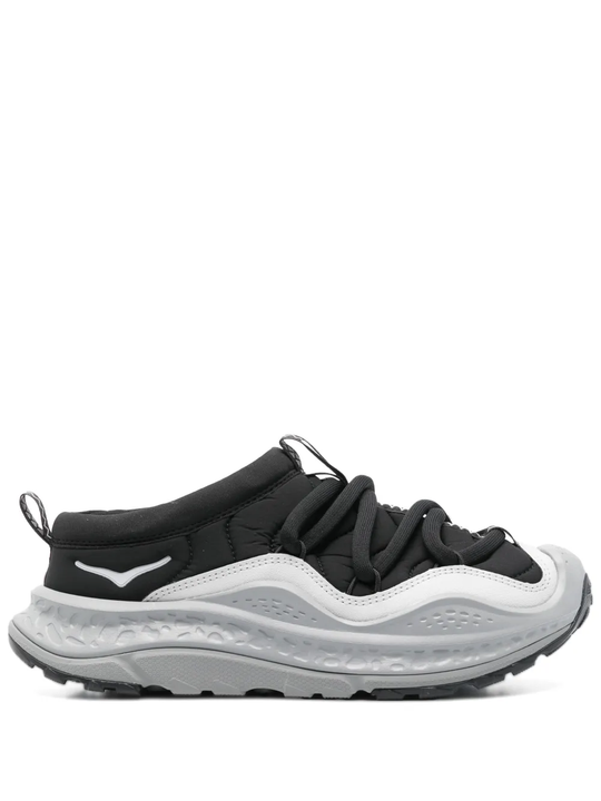 Black sneakers, front view