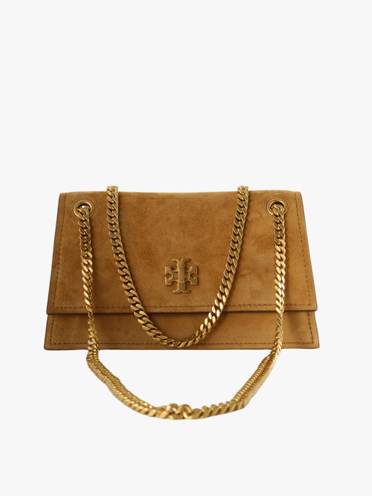 Tan bag, front view