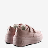 Pink sneakers, back view