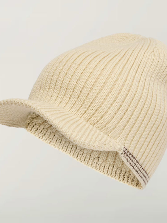 Tan hat, front view