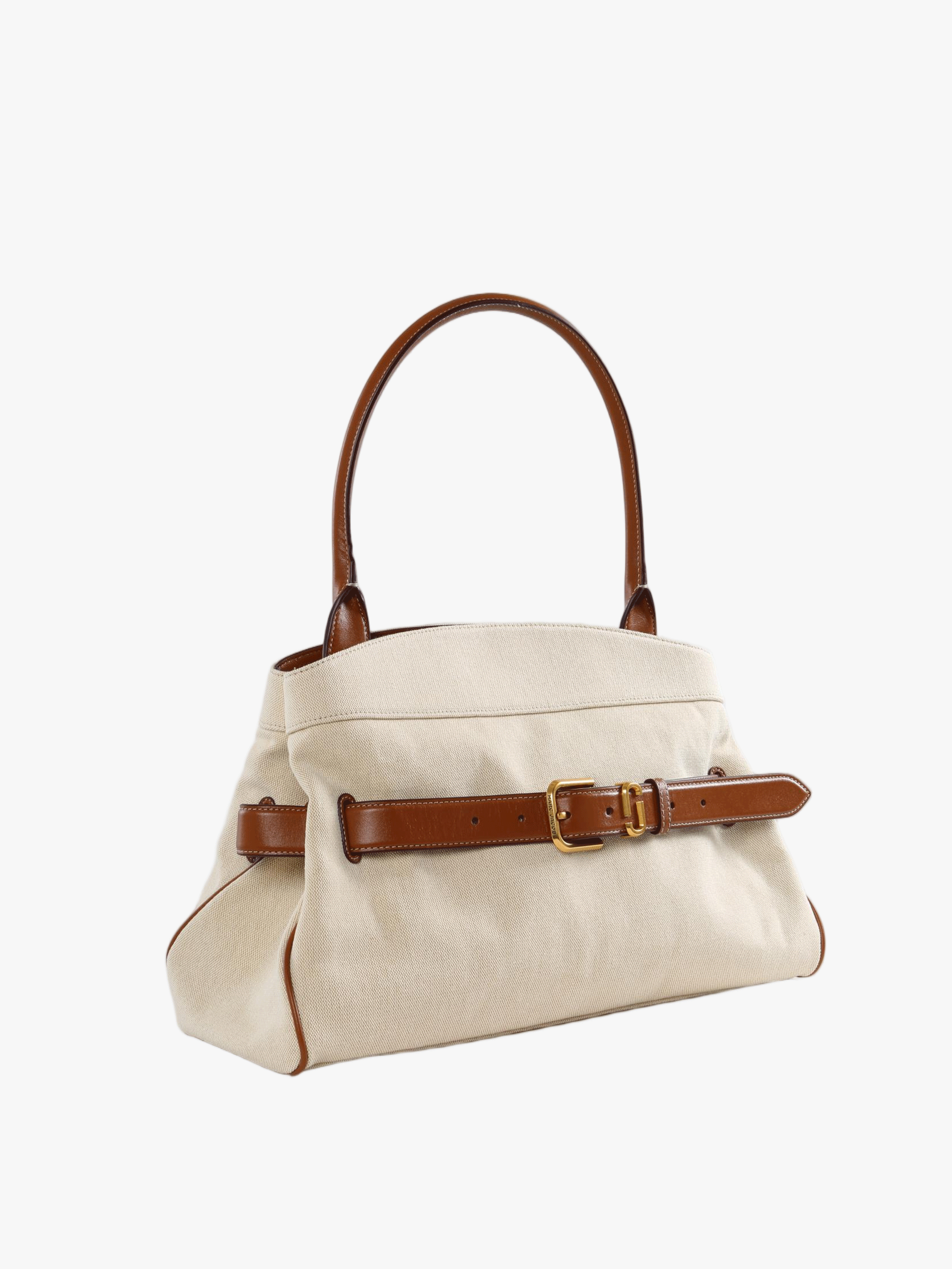 Tan bag, front view