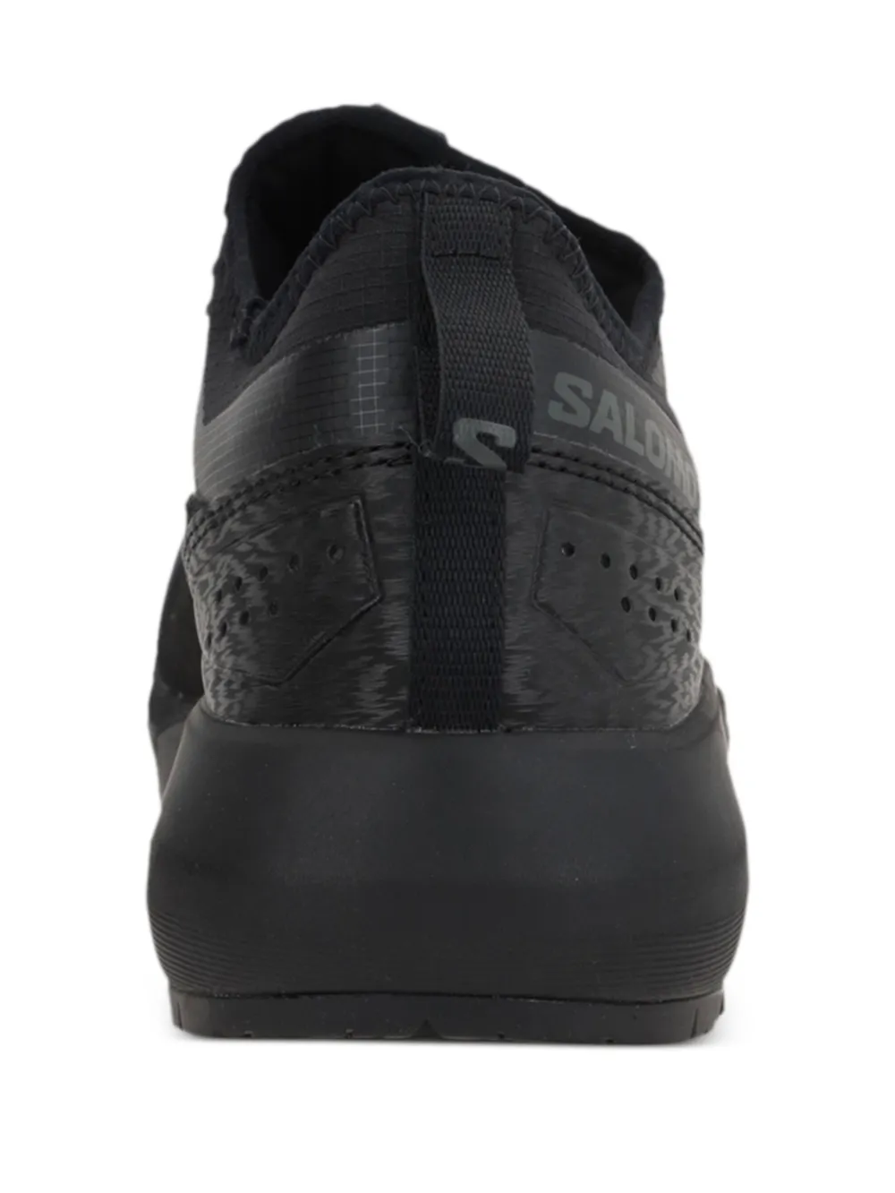 Black sneakers, back view