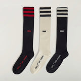 Black socks, front view