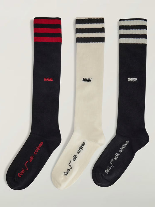 Black socks, front view