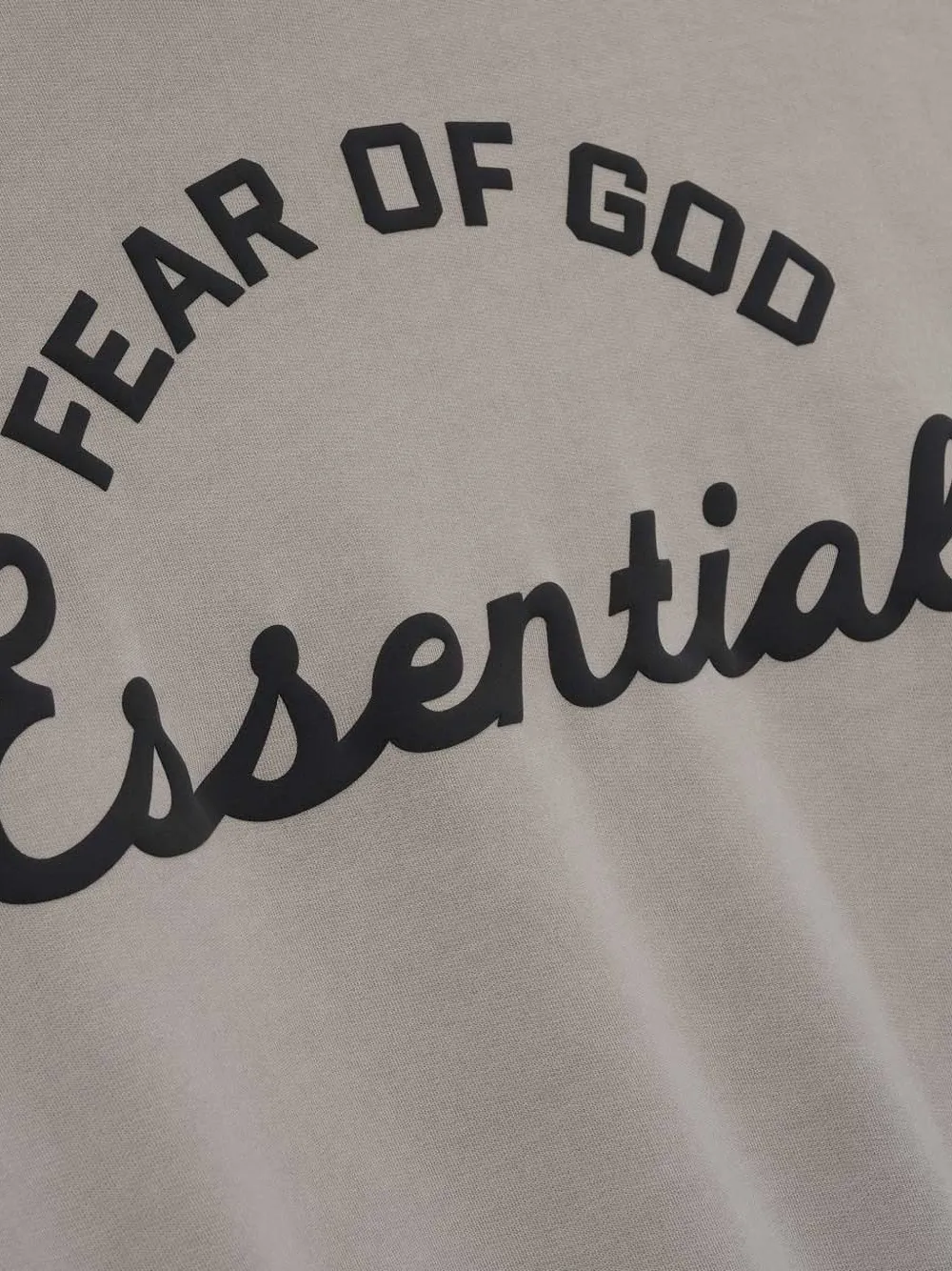Close up of grey hoodies, showing texture of the cotton fabric