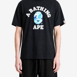Black t-shirt, full body view
