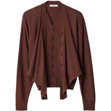 Burgundy top, front view