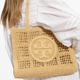 Brown bag worn by a person, showing the bag's fit