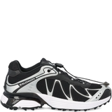 black sneakers, front view