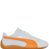 Blue sneakers, front view