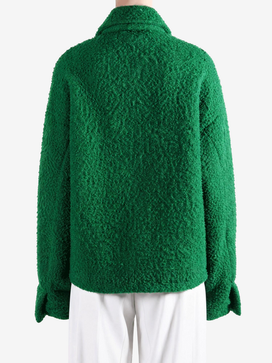 Green jacket, full body view