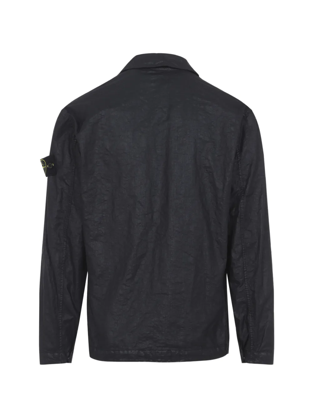 Black shirt, back view