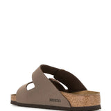 Brown sandals, side view