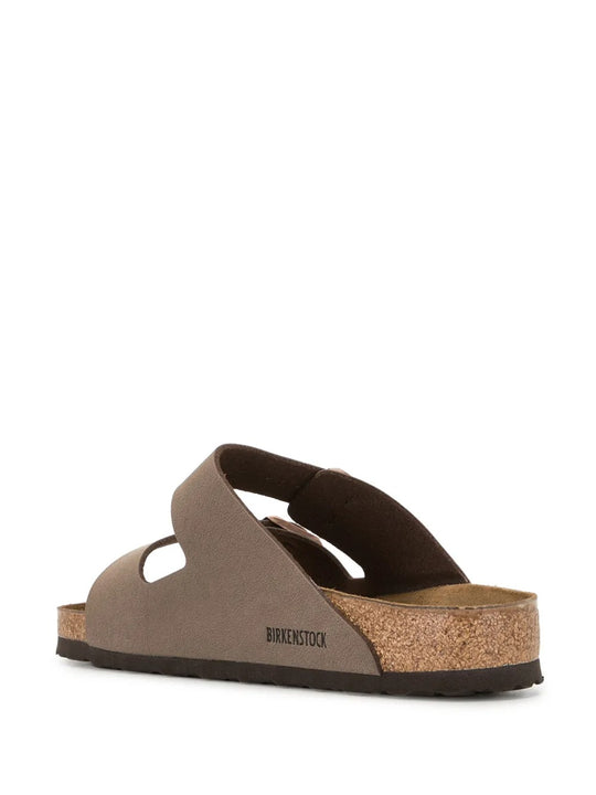 Brown sandals, side view