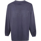 Blue T-shirt, back view