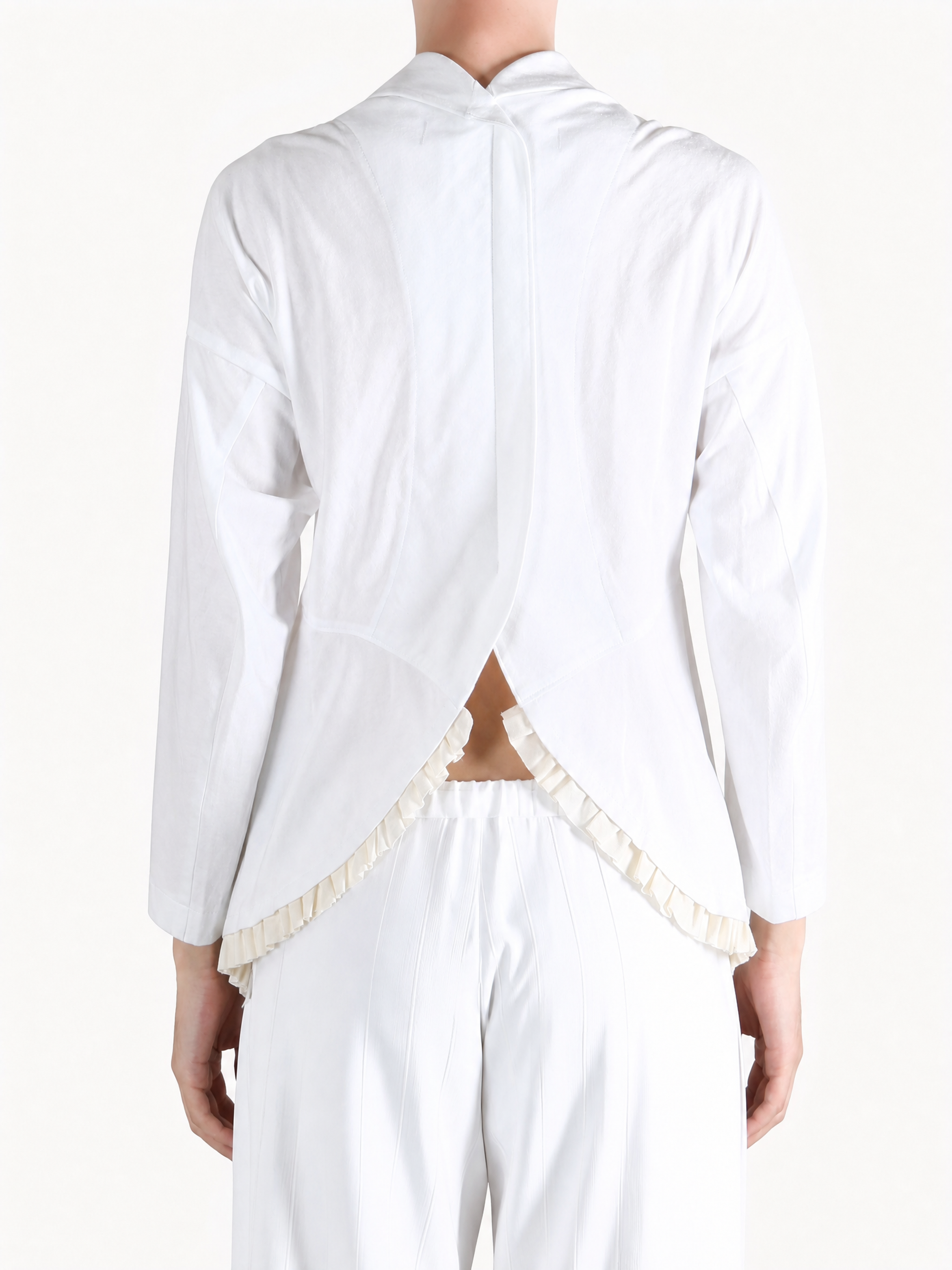 White jacket, full body view