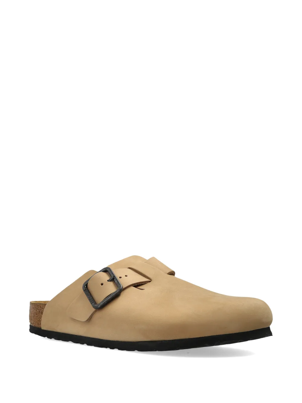 Tan sandals, front view