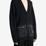 Black knitwear, full body view