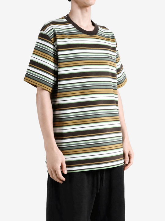 Green t-shirt worn by a person, showing the t-shirt fit