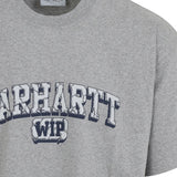 Close up of grey t-shirts, showing texture of the cotton fabric