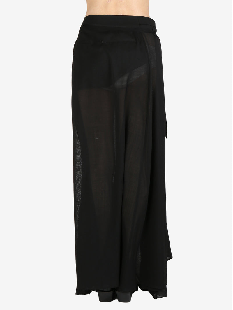 ANN DEMEULEMEESTER - Women Norell Long Pleated Wrap Skirt