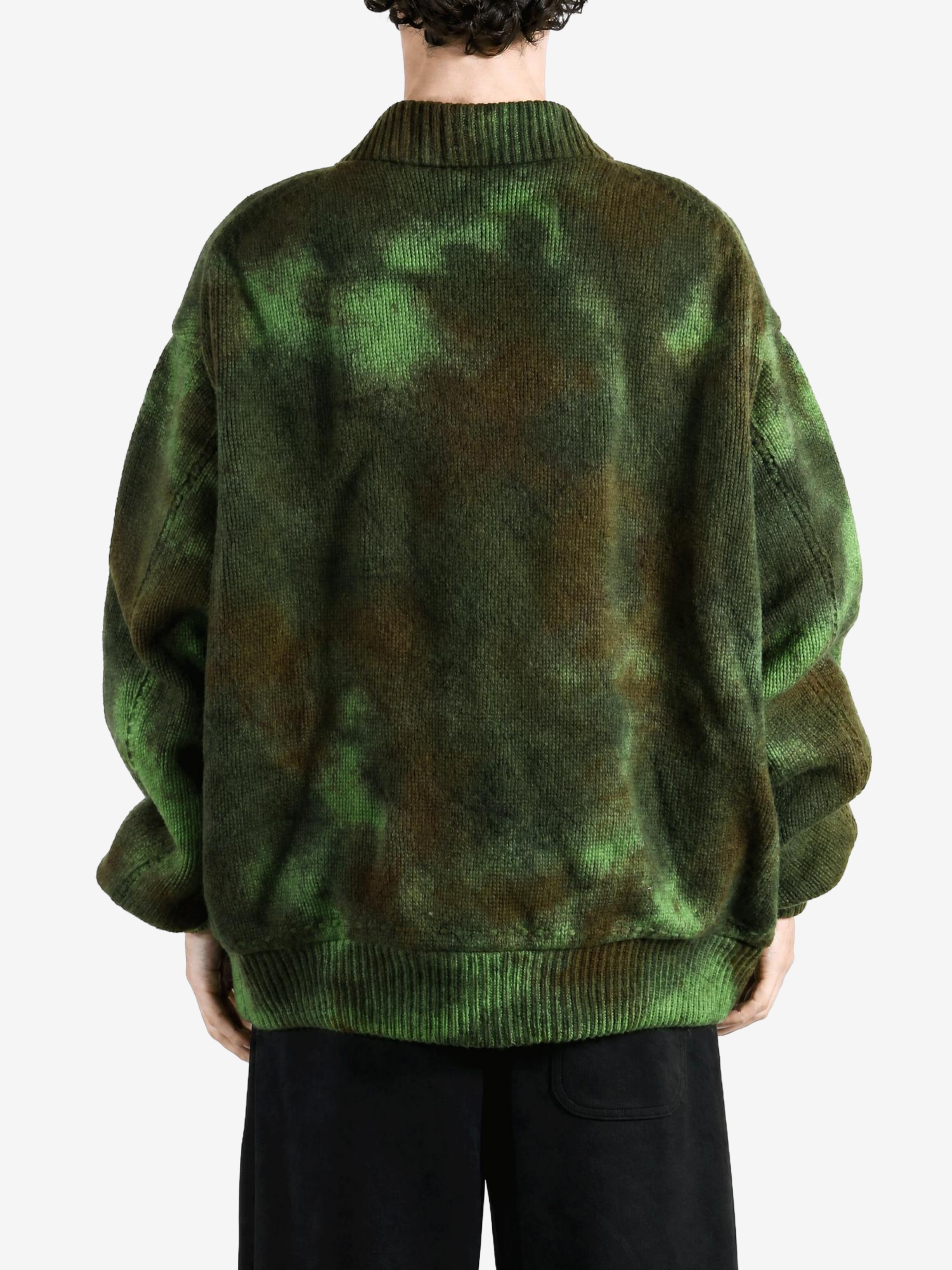 Green jacket, full body view