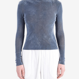 AMOMENTO - Women Mock Neck Top