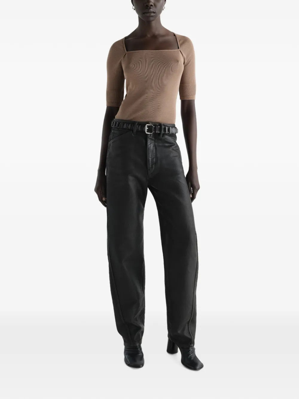 Tan top, front view