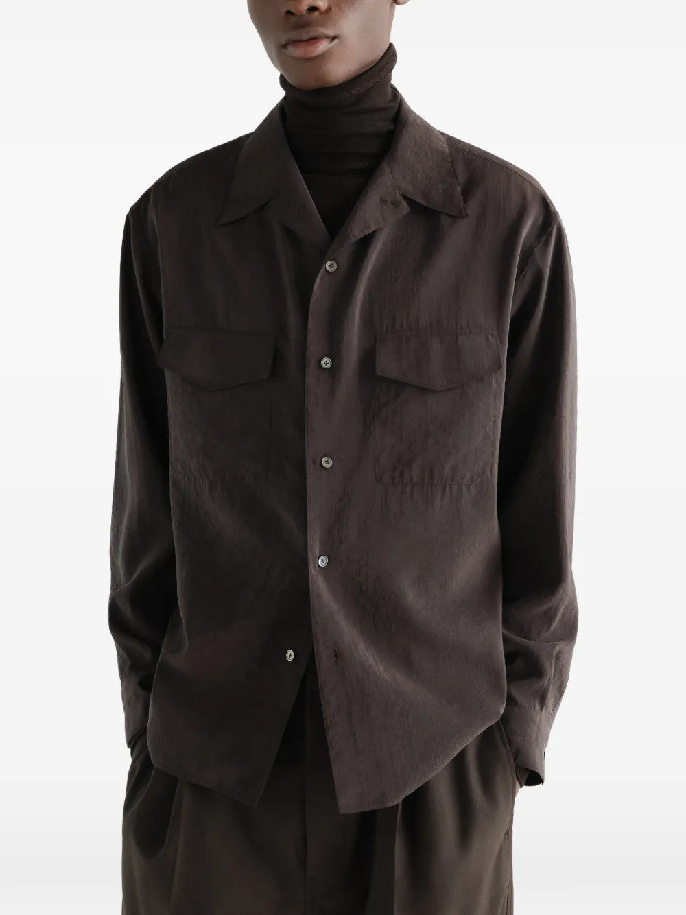 Brown shirt, front view