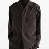 Brown shirt, front view