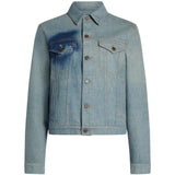 Blue jacket, front view