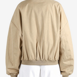 Tan jacket, front view