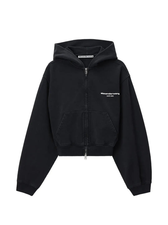 Black hoodie, front view