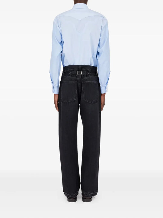 Black pants, full body view