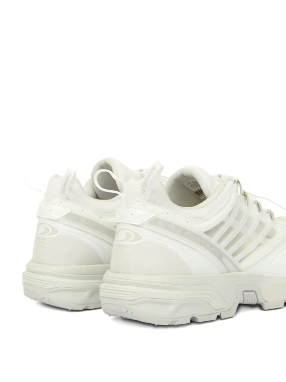 White sneakers, back view