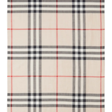 Close up of tan scarf , showing texture of the Wool and Silk fabric