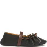 black flats, front view