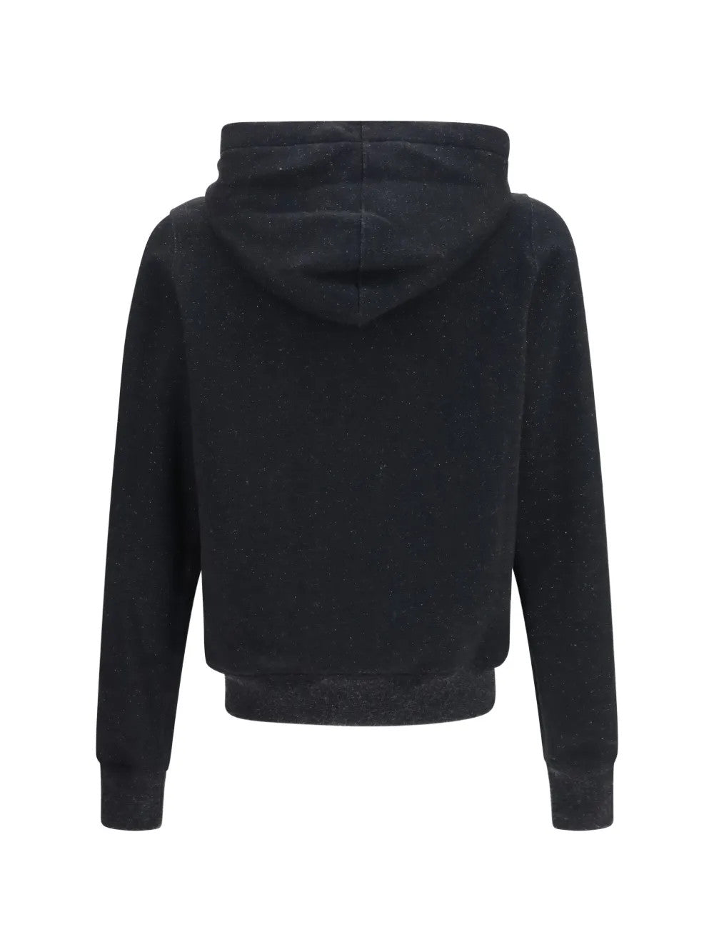 Black hoodie, back view