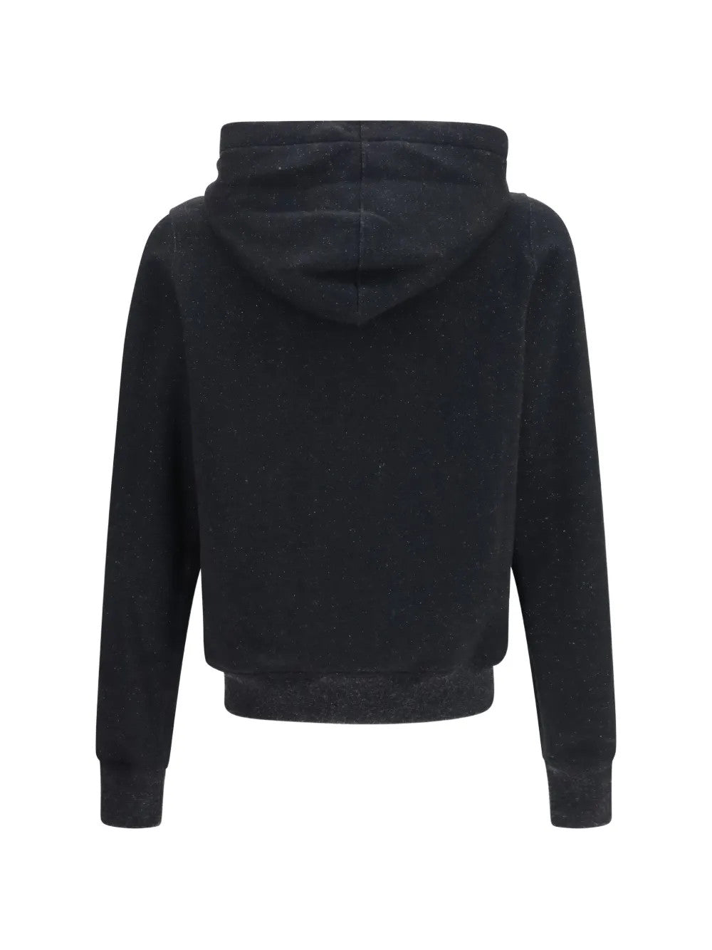 Black hoodie, back view