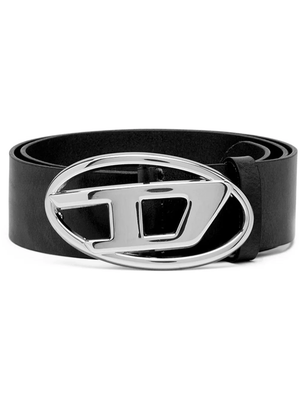 DIESEL - Unisex Leather D Buckle Belt