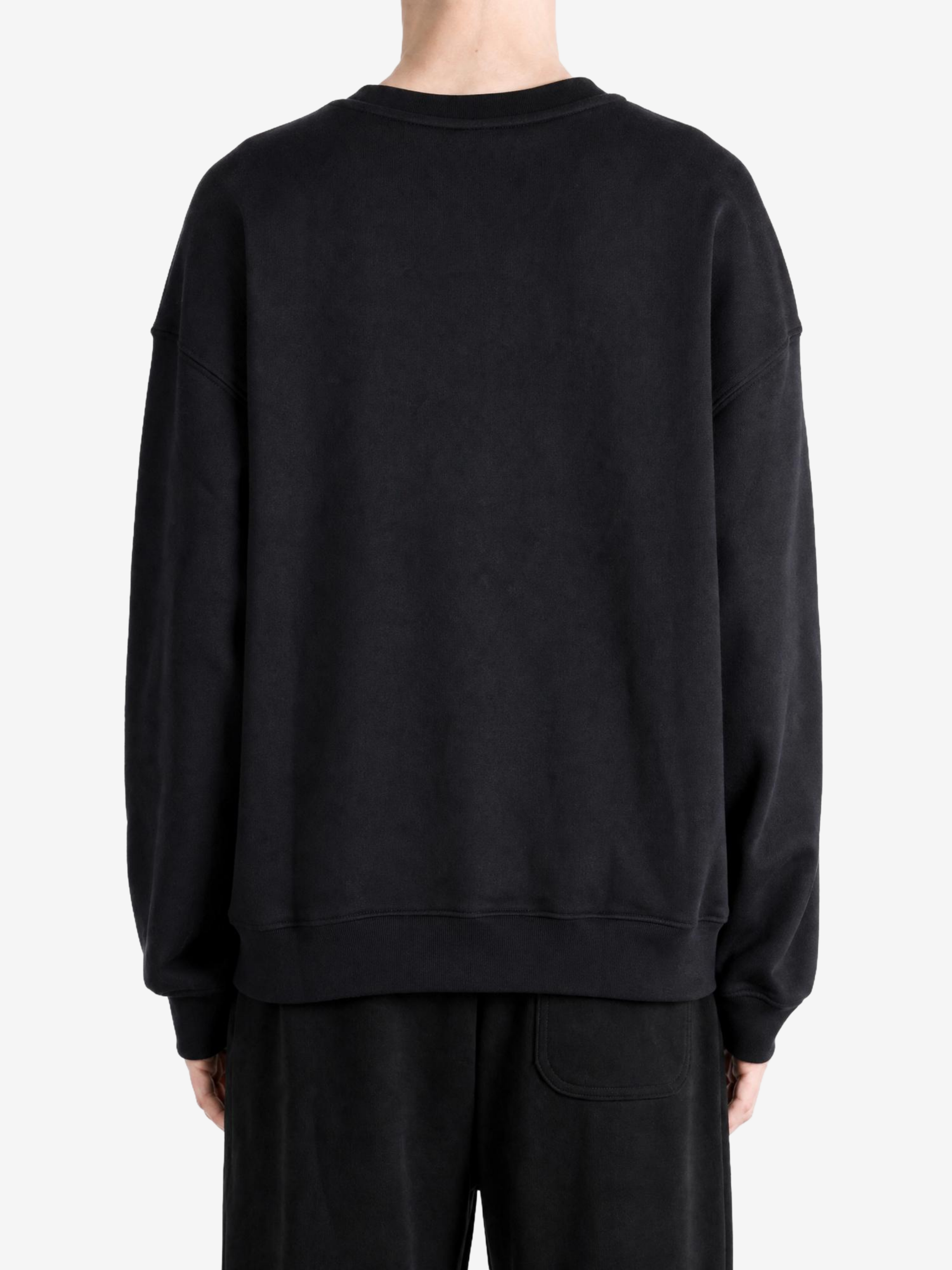 Black hoodie, full body view