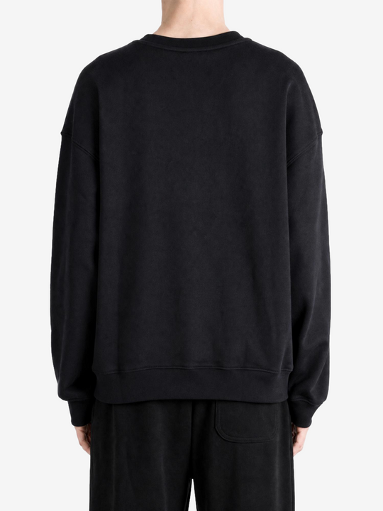 Black hoodie, full body view
