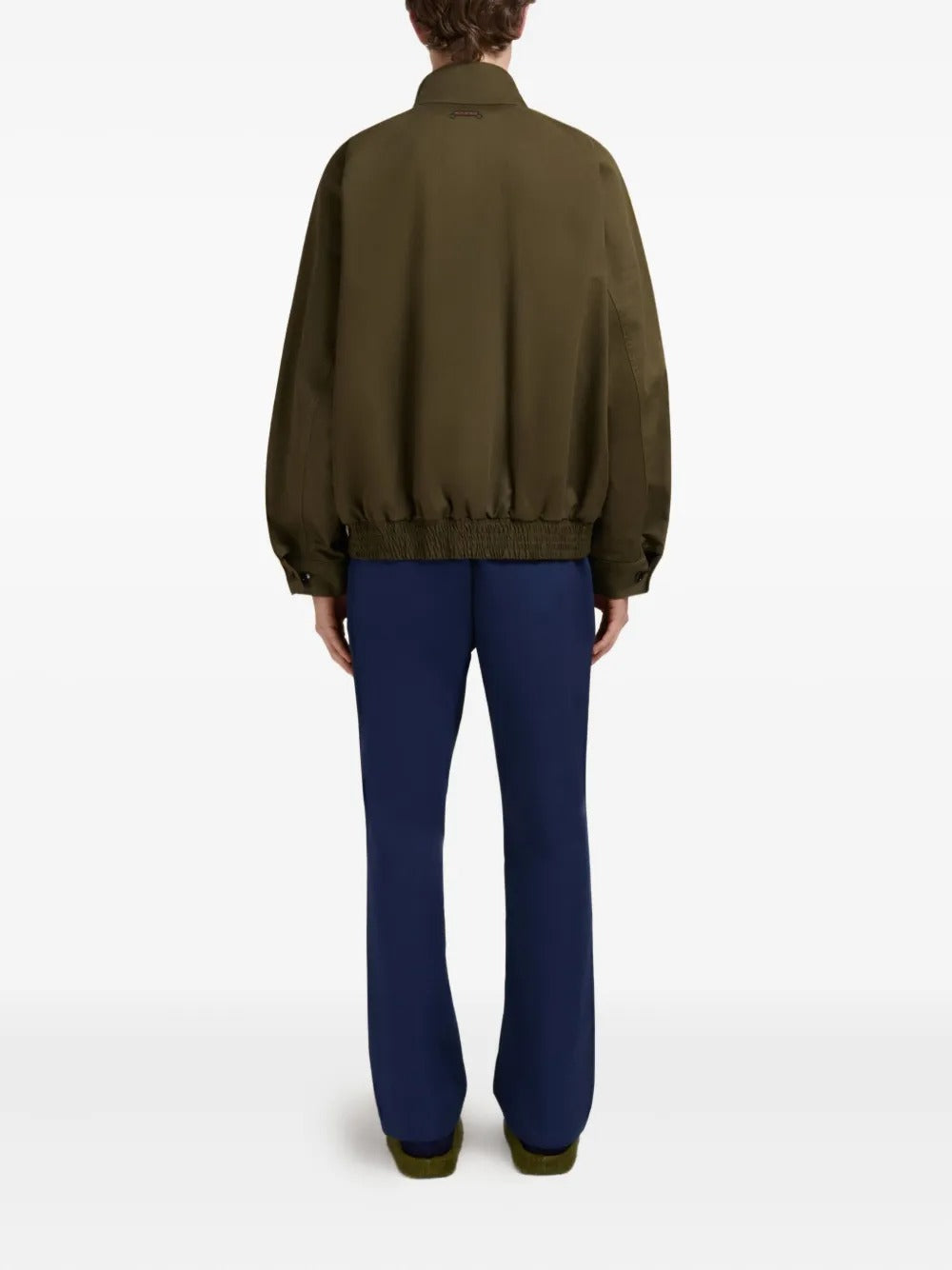 Brown jacket, full body view