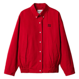 Red jacket, front view